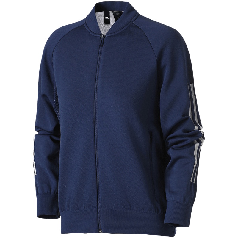 【自营】adidas阿迪达斯女子夹克外套新款暗靛蓝立领休闲运动服CG1018