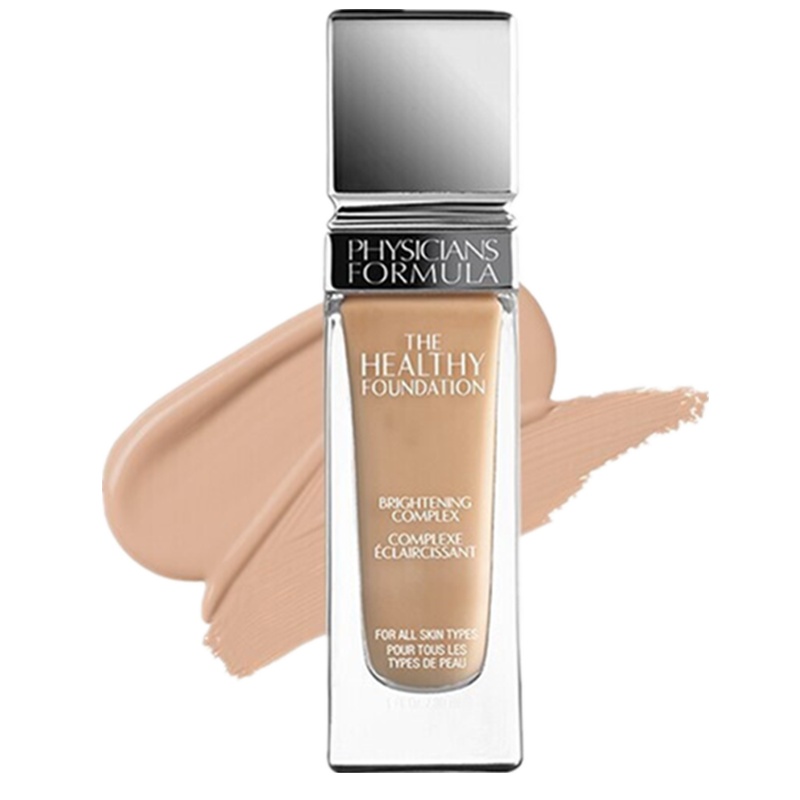 physicians Formula PF元气舒缓粉底液雾面奶油肌养肤持久不脱妆保湿30ml控油 油皮亲妈MC1#自然白