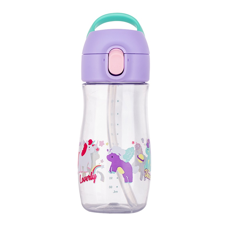 乐扣乐扣吸管水杯塑料杯便携杯儿童吸管杯高颜值儿童水杯ppsu材质