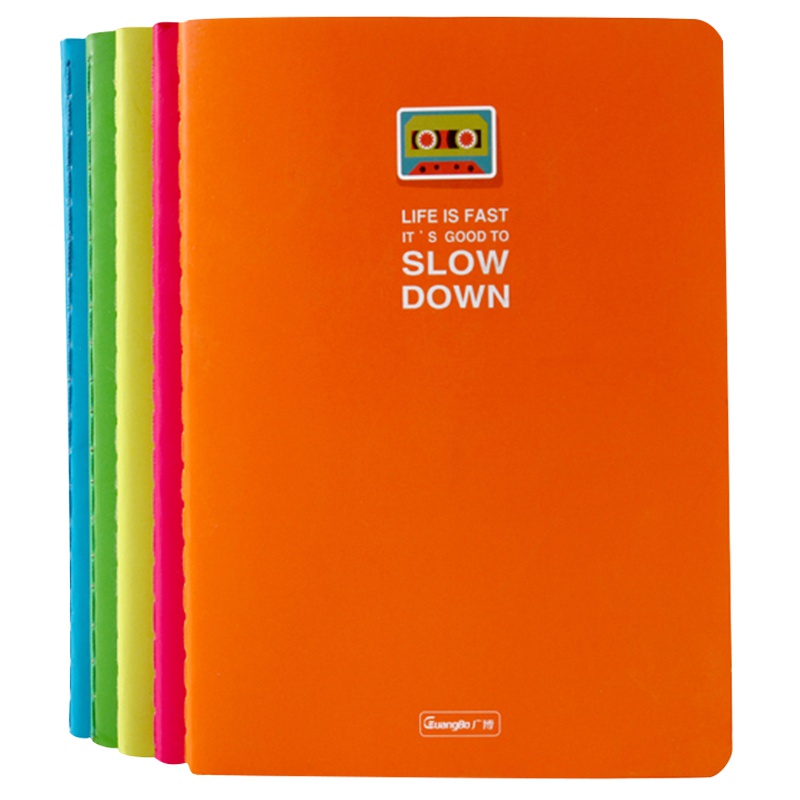 广博(GuangBo)FB60040多彩心情缝线本10本 A6/40张软抄本 记事本 笔记本子 颜色随机笔记本/记事本