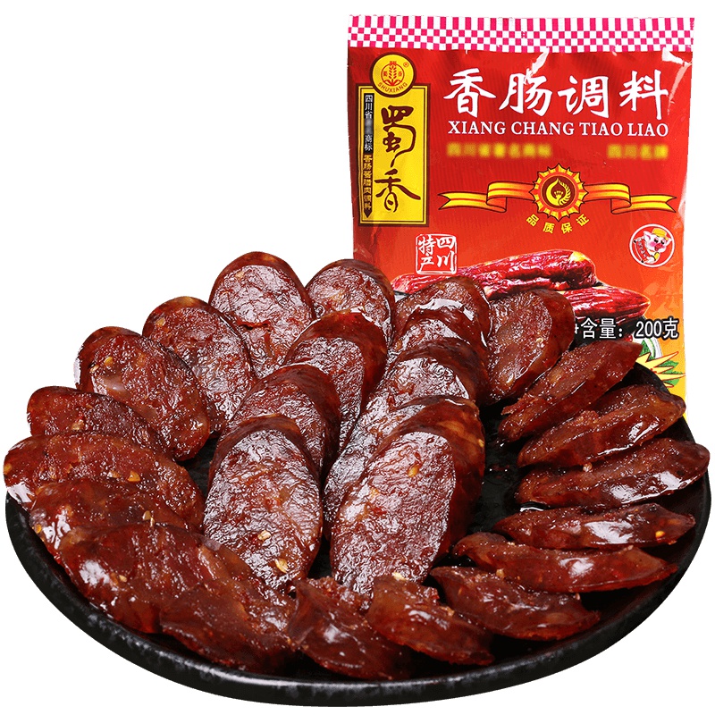 【2件8折】19年新货 蜀香青花椒味香肠调料200g袋装 腊肠调料 自制香肠调味料 烤肠火腿肠腌料 四川香肠腊肉料