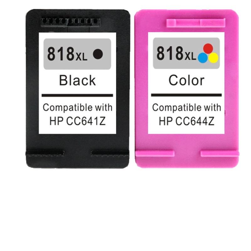适用HP 818黑色墨盒 818XLBK大容量 适用惠普D2568 F2483 D2566