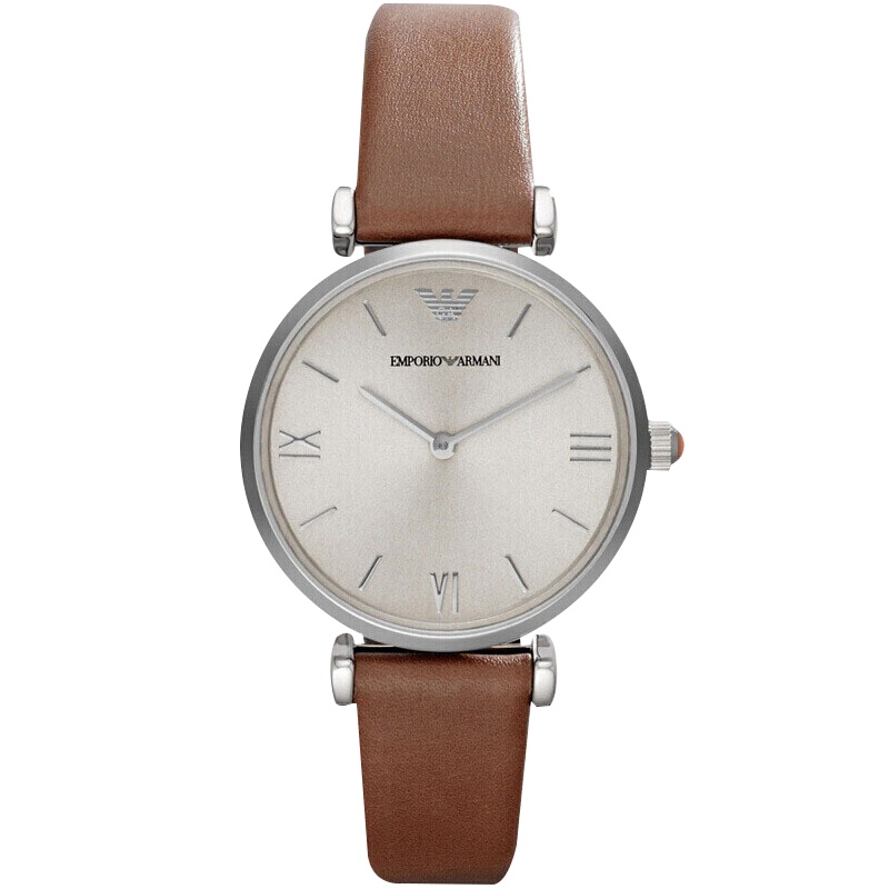 阿玛尼(ARMANI)女士优雅简约手表 欧美品牌圆盘薄款经典潮流时装石英表女 AR1679