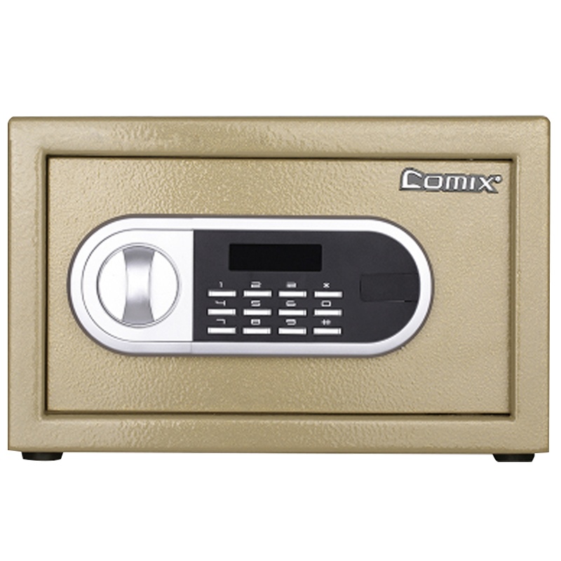 齐心 BGX-M/D-2820 黑尊电子密码保管箱 金色(单位:件)