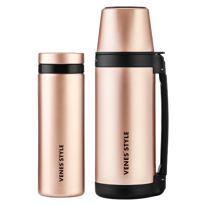 菲驰(VENES) FC602T 保温壶套装 香槟金 单套价格