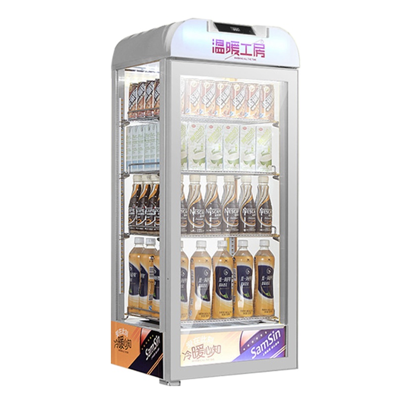 乐创(lecon) SR-95 保温展示柜商用热饮柜 牛奶保温柜 热牛奶咖啡奶茶便利店超市立式加热保温柜 95升白色