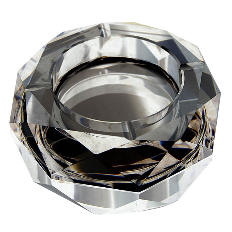 不规则烟灰缸 水晶玻璃烟灰缸 会议室办公室烟灰缸 15*15cm(个)[CWFD]