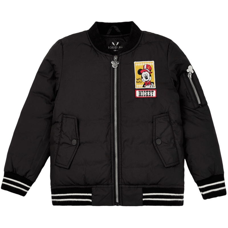 波司登童装新款迪士尼男童外套米奇印花运动保暖羽绒服