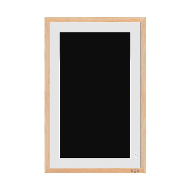 BOE画屏E1S 显示器类纸护眼屏在线教育网课护眼低蓝光智能电子数码相框册 原木色