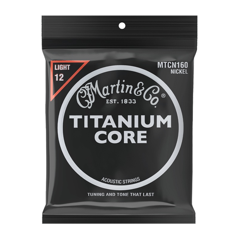 马丁Martin MTCN160 钛合金民谣木吉他琴弦 12-55 黑武士