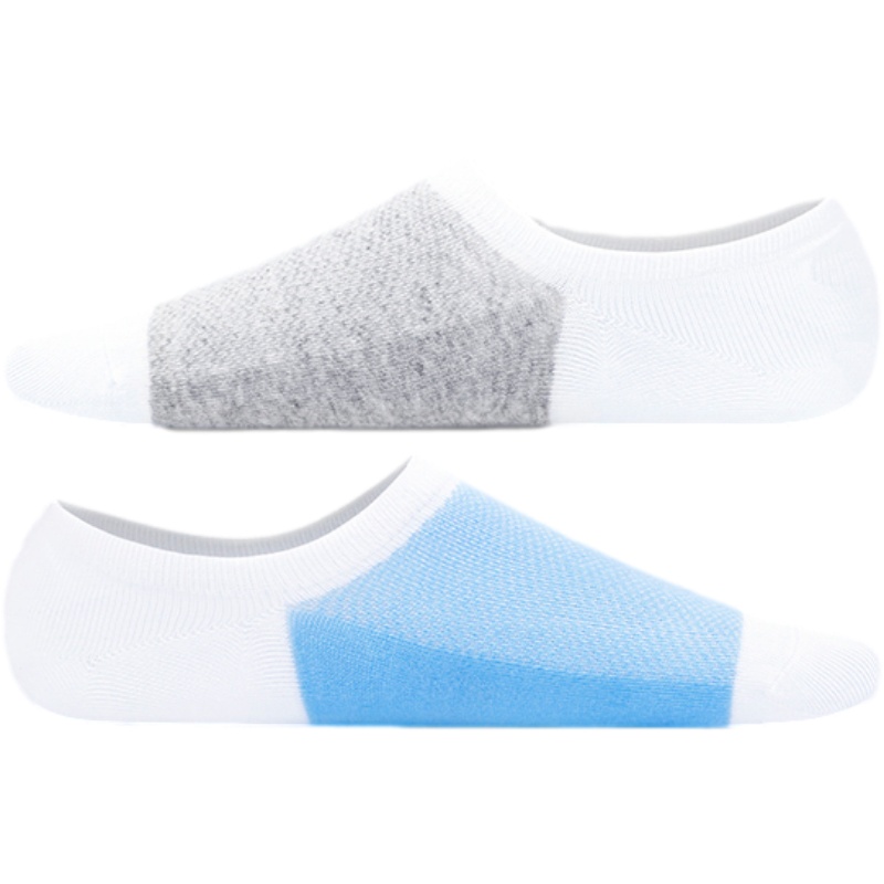 蓓乐妃袜子男隐形船袜棉祙春夏季浅口不掉跟床袜夏季薄款网眼透气全棉吸汗隐形袜