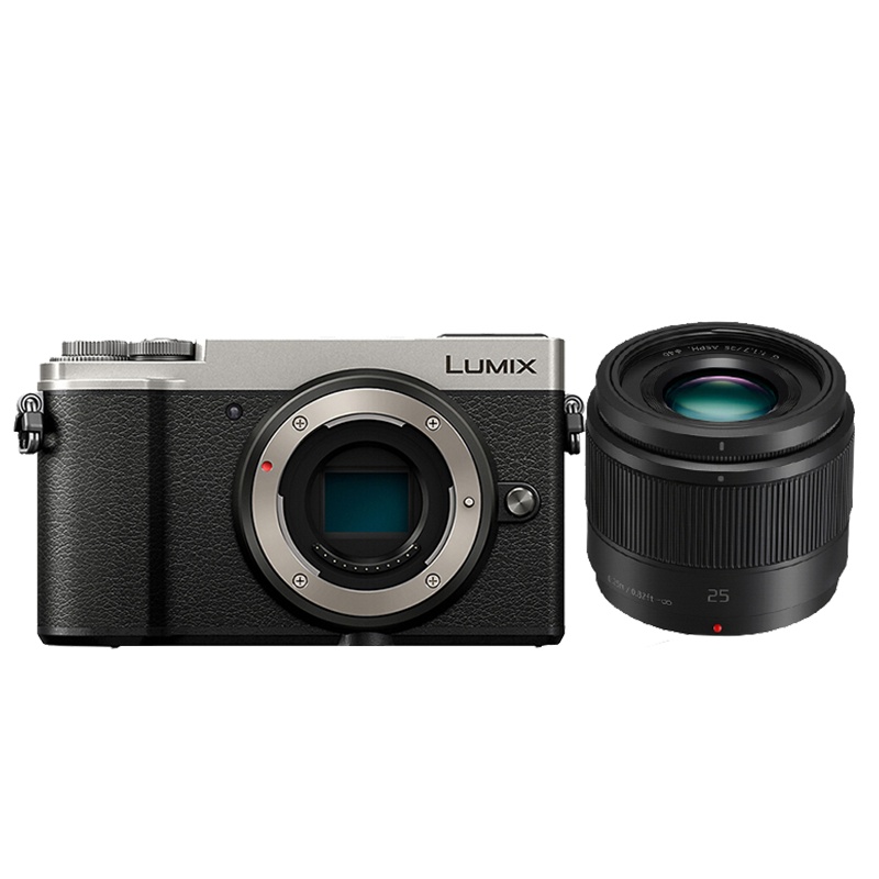 松下(Panasonic) GX9银色机身+25/1.7镜头 复古旁轴微单相机
