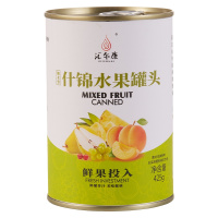 汇尔康糖水新鲜什锦罐头 整箱水果罐头 速食零食 425gX6罐