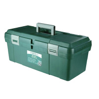 世达(SATA)95164 塑料工具箱手提式五金工具箱21英寸 绿色 (单位:个)