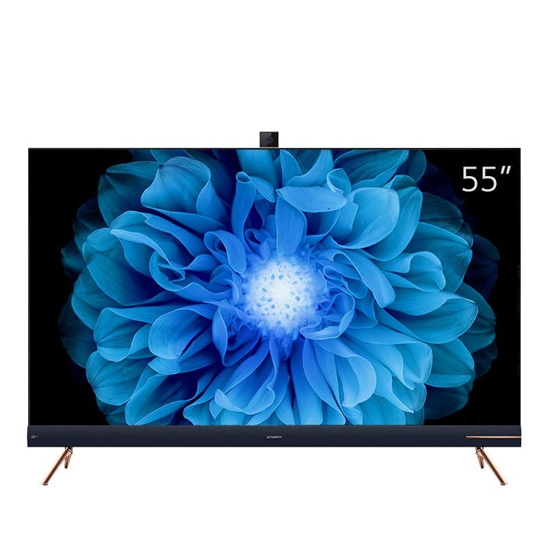 创维（SKYWORTH）55H90 55英寸4K超画质芯片 超薄全面屏液晶平板智能电视机 天目摄像头AI声控智慧屏