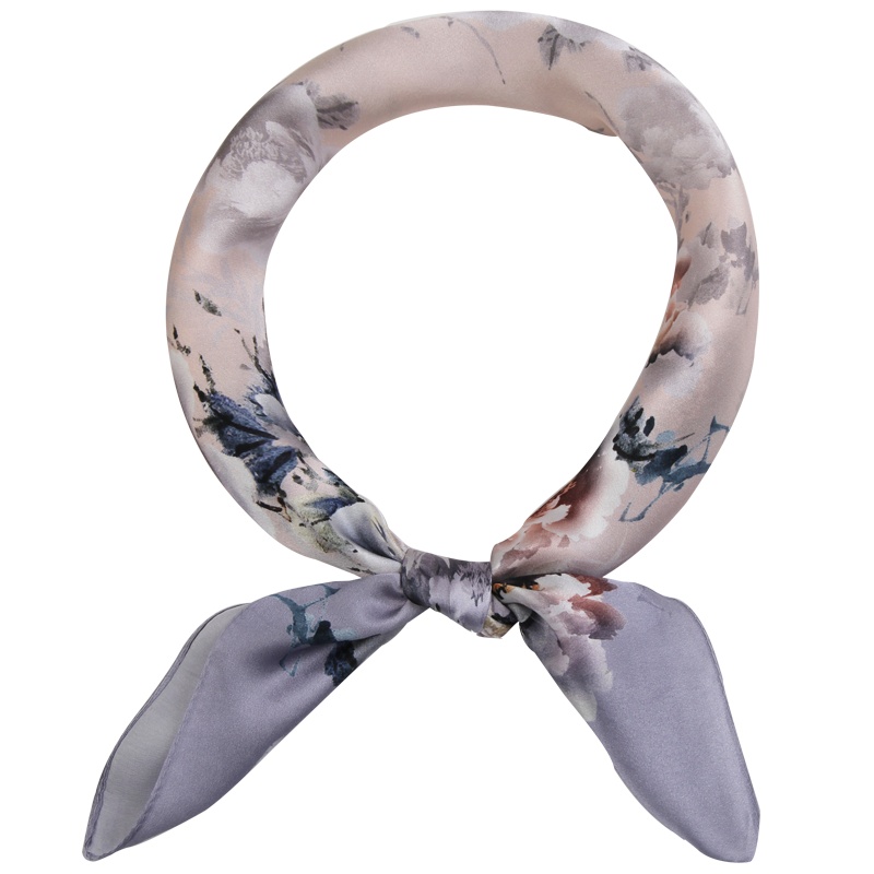 上海故事真丝小丝巾女夏季薄款中方巾装饰扎头发 70x70cm夏天围巾