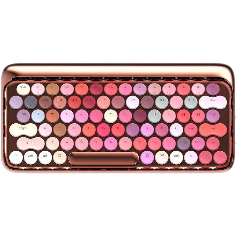 Lofree洛斐玫瑰金键盘