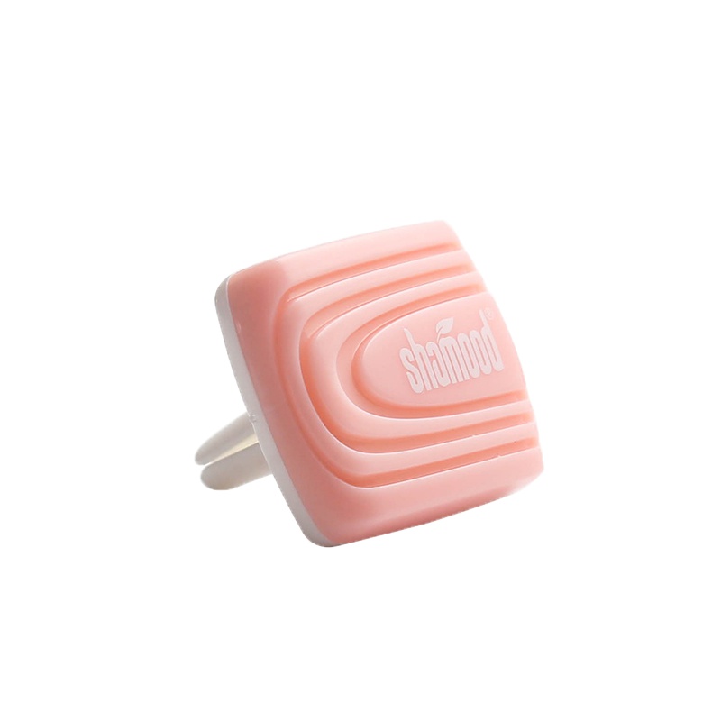 香木町(Shamood) 汽车香水 出风口香氛 银河香氛夹 粉红花开味 固体精油香薰 粉红色三只装 净化车内