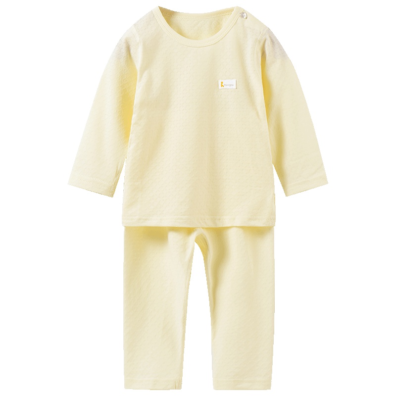 童泰TONGTAI婴儿肩开内衣套装6-24个月宝宝套头上衣裤子两件套婴幼儿通用90cm