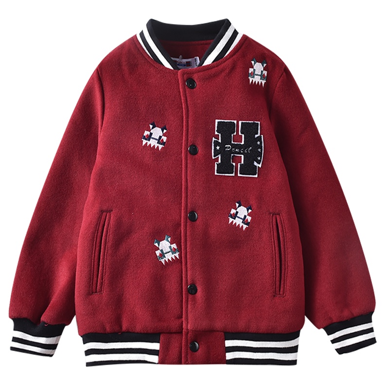 铅笔俱乐部童装2019秋冬新款男童棒球服中大童外套儿童长袖上衣