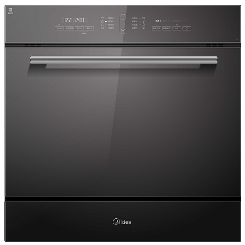 美的(Midea)10套家用台式嵌入式全自动热风烘干洗碗机V3 光触媒消毒除菌wifi智控刷碗机