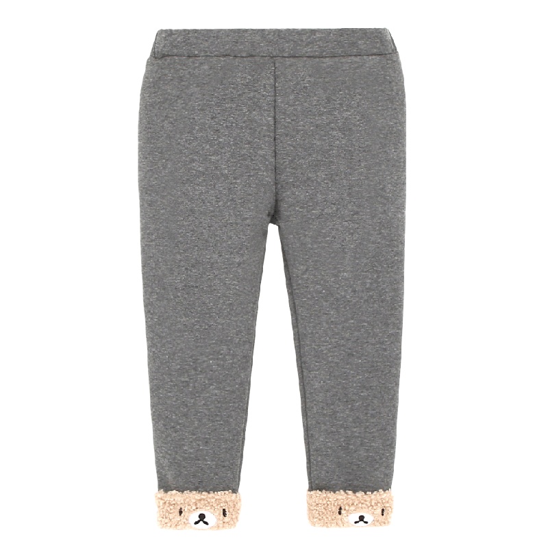 猫人童装加绒加厚打底裤秋冬新款长裤婴幼保暖百搭宝宝裤子线裤