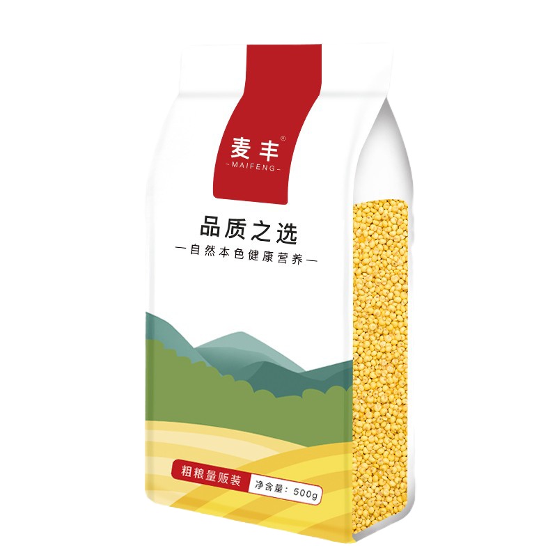 苏宁宜品推荐 麦丰 黄小米500g/袋
