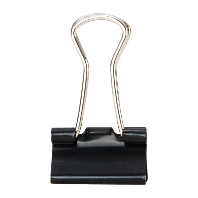 晨光(M&G)ABS92735 25mm黑色长尾夹2筒 48只/筒燕尾夹蝴蝶夹凤尾夹文件夹子金属夹长尾夹/白钢夹/票夹