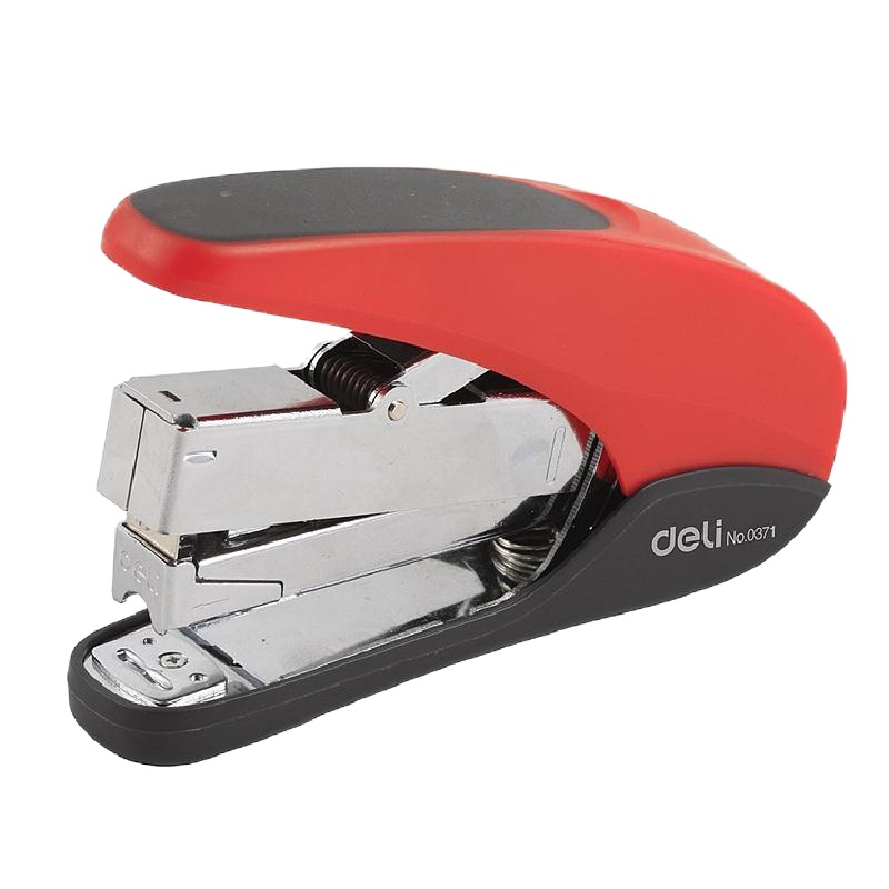 得力0371省力订书机(黑)多功能装订机 手握订书机多功能装订机 手握订书机 单台装