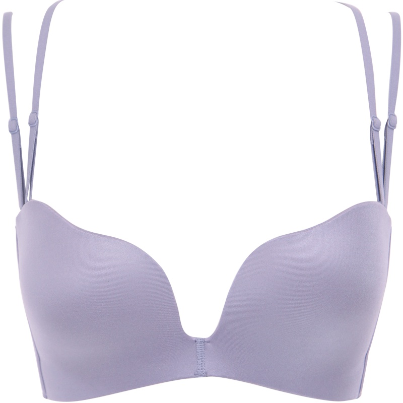 莎莲妮美背内衣女文胸聚拢 无钢圈 薄款无痕光面性感胸罩调整型