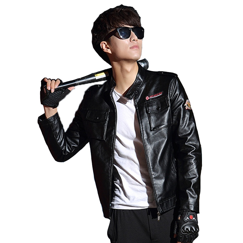 简号皮衣夹克男外套飞行服机车皮衣户外军旅风军工茄克男KH-2