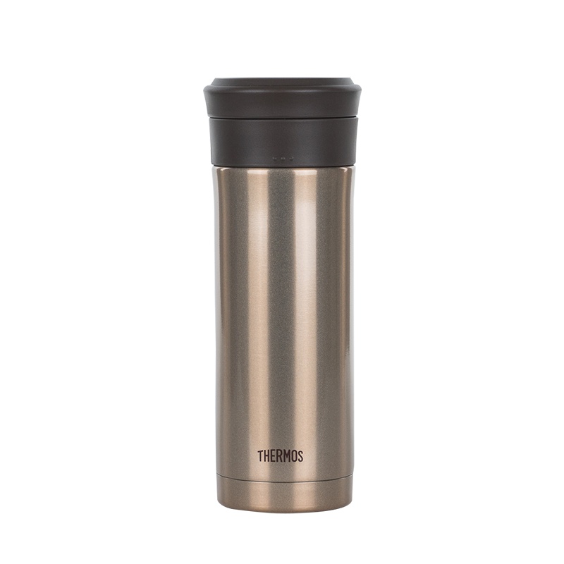 膳魔師(THERMOS)保温杯TCMK-500带茶漏泡茶杯500ML水杯304不锈钢车载办公商务土豪金GL家用/通用