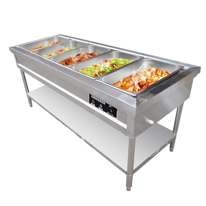 乐创(lecon)商用电热保温汤柜汤池保温台售饭台售饭车快餐车 加厚小盘子(单拍不发货)