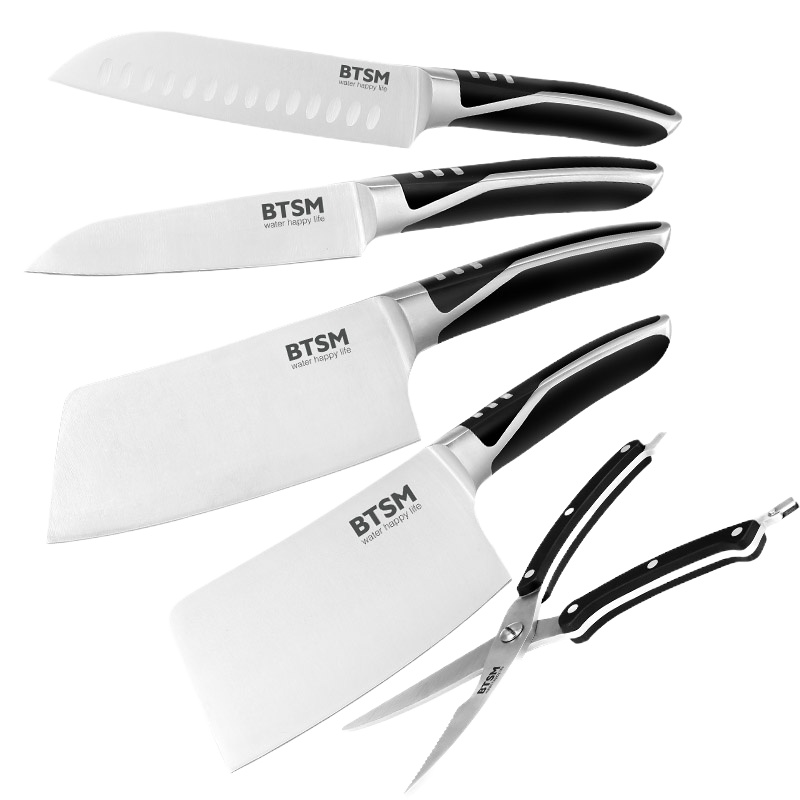 BTSM 厨房刀具套装家庭实用菜刀组合 狄安娜七件套BT8005