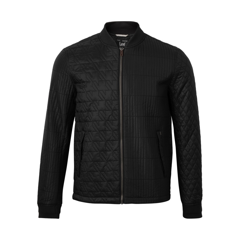 Lee男装 男子时尚黑色夹棉服外套 L14569S92K11