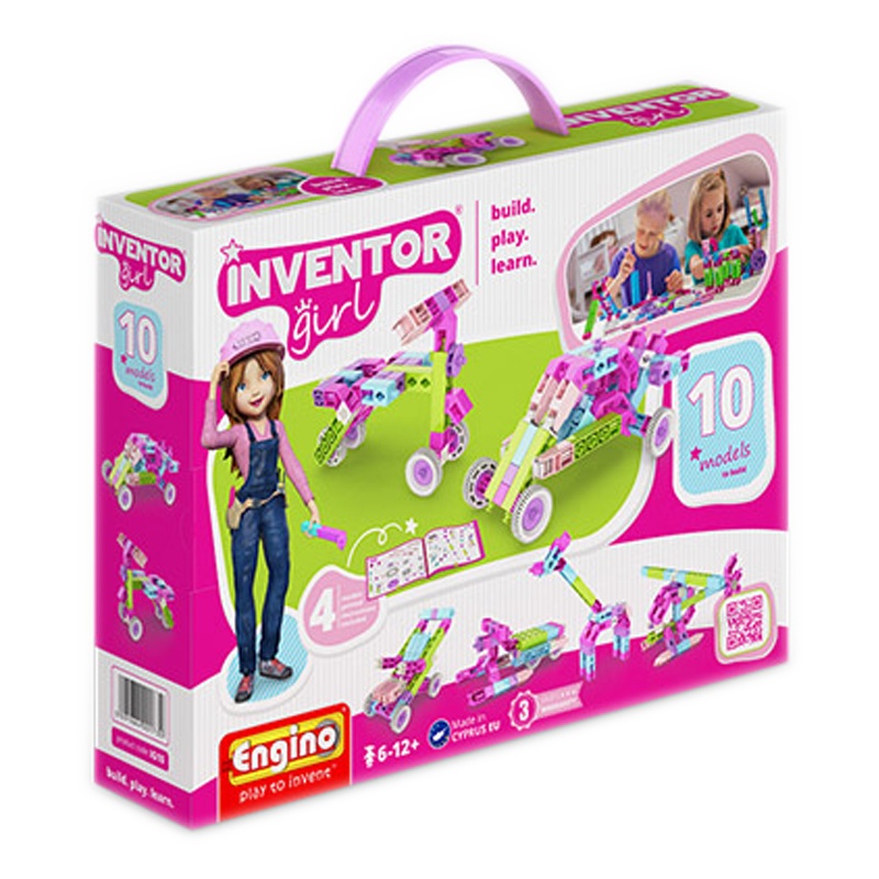 engino英吉诺欧洲原装进口儿童益智玩具女孩系列10合1拼装积木模型女孩礼物