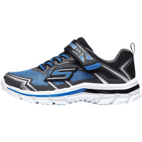 SKECHERS斯凯奇男大小童鞋低帮魔术贴运动休闲鞋95359L 95359L/RYBK宝蓝色+黑色
