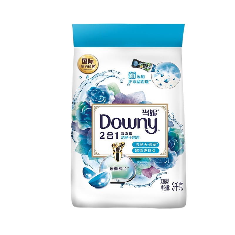 (DT)当妮(DOWNY) 二合一 淡雅罗兰3kg 洗衣粉(计价单位:袋)