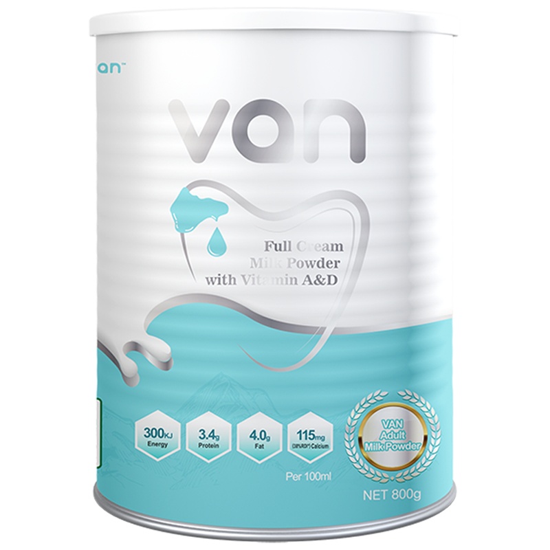 VDLvan 全脂奶粉成年青少年学生补钙女士澳洲原装进口牛奶粉800g/罐
