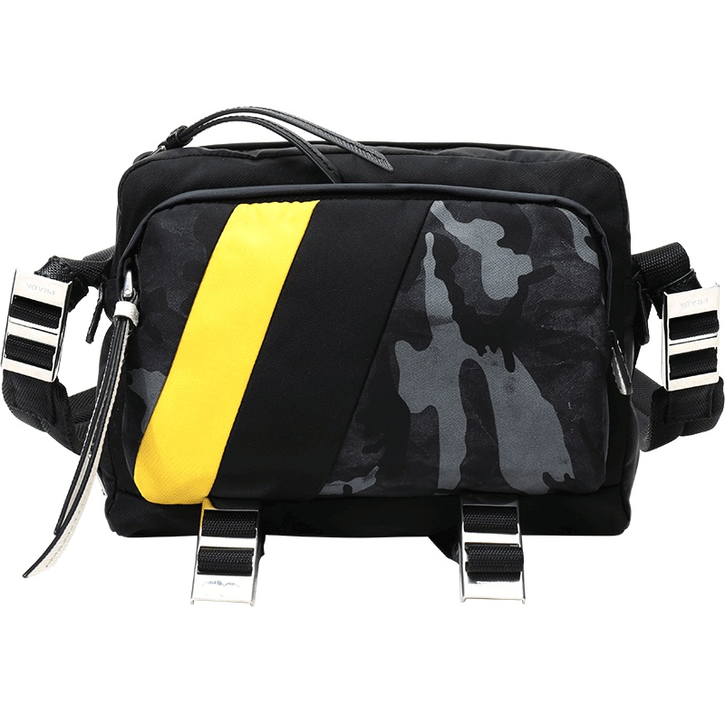 PRADA 普拉达 男士织物单肩斜挎邮差包 2VH043 2ACN