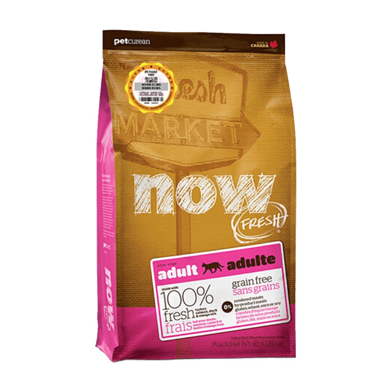 Petcurean Now猫粮8磅/3.63kg低敏鲜肉无谷成猫粮猫咪加拿大进口主粮天然猫粮