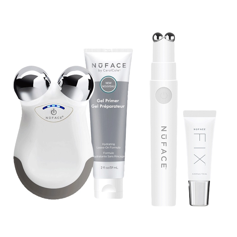 NuFACE 美容器 微电流 提拉紧致 眼周抗老 美容仪 护眼仪 MINI紧肤仪+FIX大眼笔 抗老套组