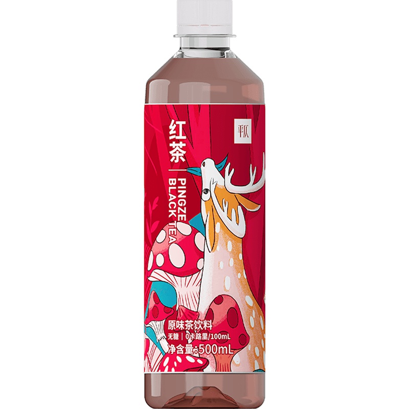 平仄原味茶饮料(红茶)500mL*15/箱