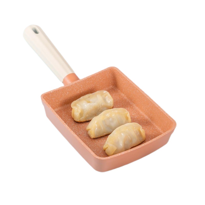 乐扣乐扣玉子烧方形平底锅家用不粘锅麦饭石煎饼厚蛋烧辅食小煎锅