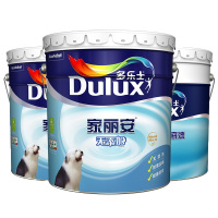 多乐士(Dulux) 家丽安无添加内墙乳胶漆 墙面漆油漆涂料 A846+A914 哑光白色 51L套装