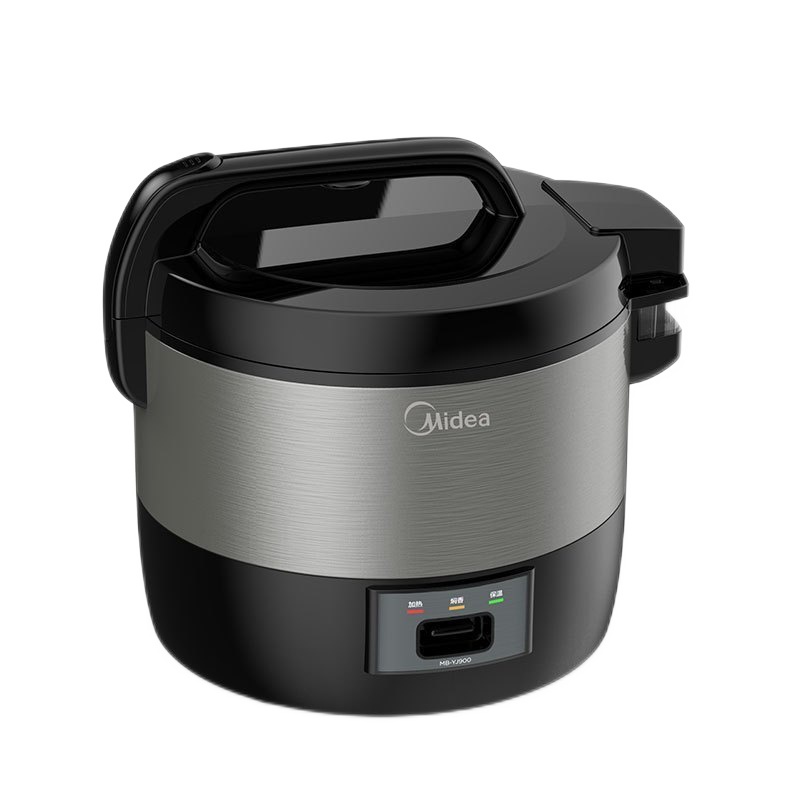 Midea 美的电饭煲 9L大容量电饭煲MB-YJ900 黑晶内胆 盖板可拆洗 家用多功能机械式商用饭店酒店电饭锅