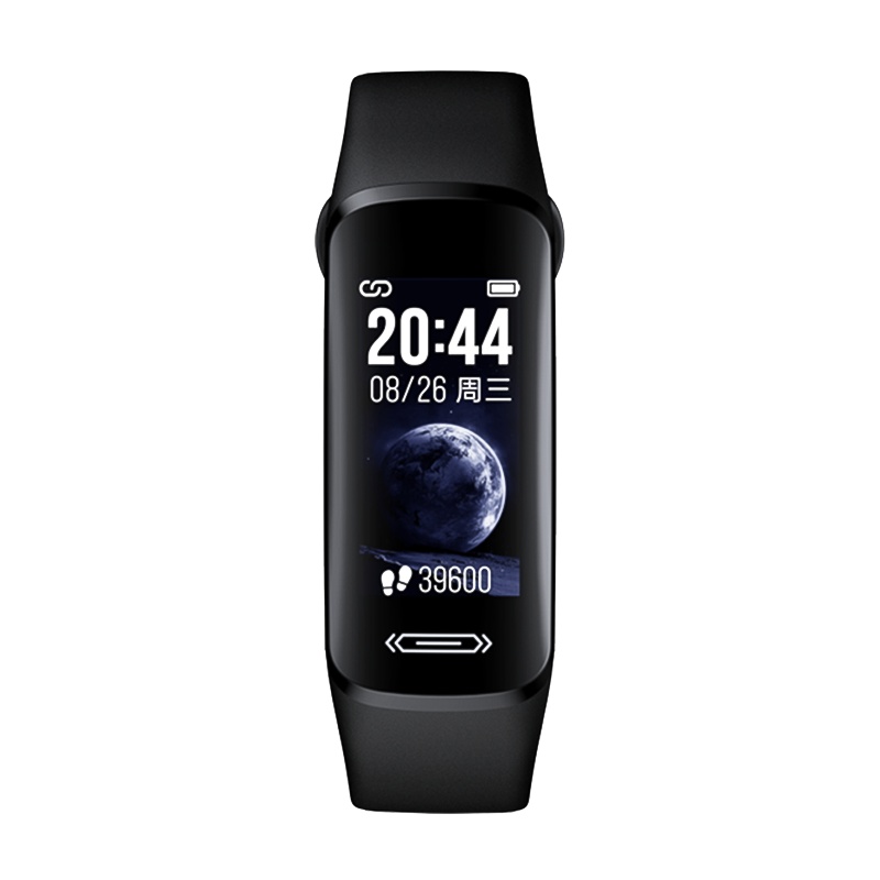 dido血压智能手环男运动监测高器心率心电图老人心脏心跳睡眠健康防水计步器手表女 R6典雅黑升级版