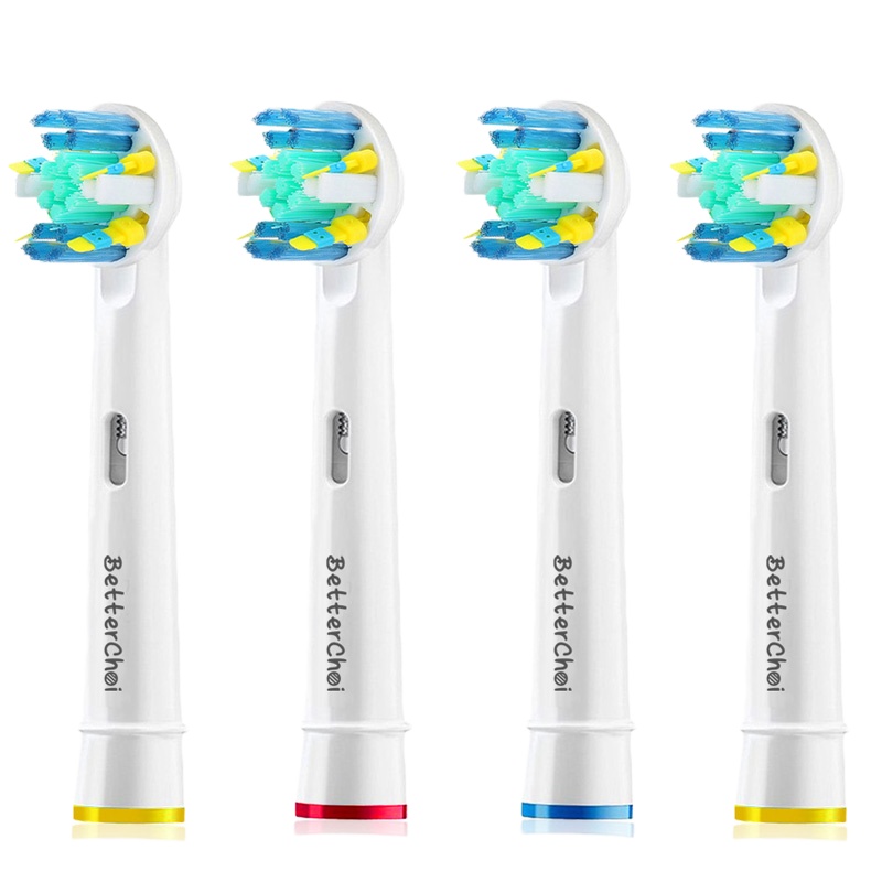 适配于欧乐比电动牙刷2D/3D/EB/D/P/OC/OB通用替换刷头进口杜邦刷毛成人牙线效果型多支装