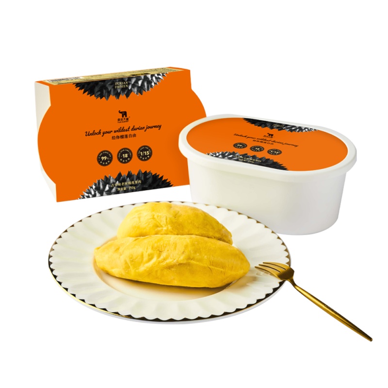 疯克大象干尧榴莲果肉250g*3盒