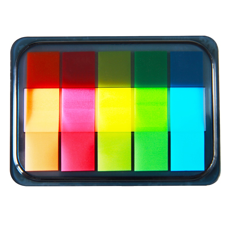 得力(deli)9060系列记事帖记号便签纸便利贴条指示条分类指示贴 5本装